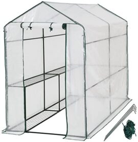 TecTake Serre de Jardin PE Plastique Tente abri - diverses modèles - (186x120x190cm | No. 401861)