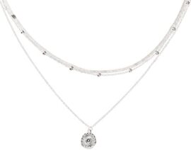 Yean Collier en plusieurs parties avec pendentif en forme de pièce de monnaie – Bijou bohème pour femme et fille Yean Collier en plusieurs parties avec pendentif en forme de pièce de monnaie – Bijou bohème pour femme et fille 2