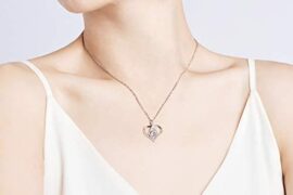 Colliers avec Pendentif coeur pour Femme – Collier Infini en Argent Sterling pour Femme, Colliers de Bijoux Coeur en Zircone Cubique Colliers avec Pendentif coeur pour Femme – Collier Infini en Argent Sterling pour Femme, Colliers de Bijoux Coeur en Zircone Cubique 4