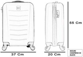 Chariot Cabine Valise Hand Dur Bagages Cabine Size GianMarcoVenturi 004_(Argent) Chariot Cabine Valise Hand Dur Bagages Cabine Size GianMarcoVenturi 004_(Argent) 4