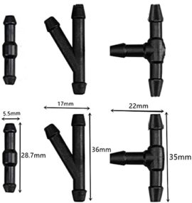 HUAZIZ tuyau de pare-brise buse d’essuie-glace de tuyau d’eau de 3m avec connecteurs de 30 pièces, Kit de lave-glace avec tuyau, tuyau de pulvérisation d’eau, Tuyau produit avec connecteur HUAZIZ tuyau de pare-brise buse d’essuie-glace de tuyau d’eau de 3m avec connecteurs de 30 pièces, Kit de lave-glace avec tuyau, tuyau de pulvérisation d’eau, Tuyau produit avec connecteur 3