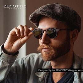 ZENOTTIC Lunette de soleil polarisé Rétro Classique Ronde Rétro Lunettes de soleil UV400 Cadre Homme Femme ZENOTTIC Lunette de soleil polarisé Rétro Classique Ronde Rétro Lunettes de soleil UV400 Cadre Homme Femme 3