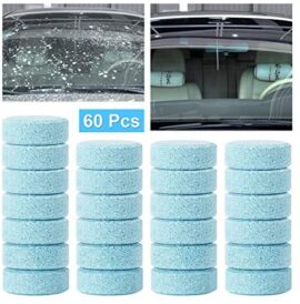 ZITFRI 60 Pcs Lave-Glace Nettoyage de Verres Vitres et Carreaux Comprimé Effervescent de Voiture Verre de Pare-Brise ZITFRI 60 Pcs Lave-Glace Nettoyage de Verres Vitres et Carreaux Comprimé Effervescent de Voiture Verre de Pare-Brise 8