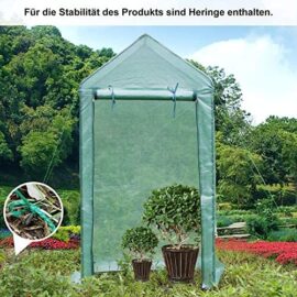 Yorbay Serre de Jardin Tente pour Plantes Fleurs Bâche renforcée en PE 140 g/m² – 100×50×190cm Réutilisable Yorbay Serre de Jardin Tente pour Plantes Fleurs Bâche renforcée en PE 140 g/m² – 100×50×190cm Réutilisable 8