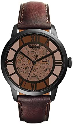 Fossil Homme Analogique Automatique Montre avec Bracelet en Cuir ME3098 Fossil Homme Analogique Automatique Montre avec Bracelet en Cuir ME3098