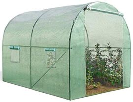 IDMarket - Serre Tunnel de Jardin 6M² Verte Gamme maraîchère Roma 2x3M