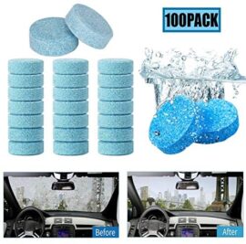 Liuer 100PCS Nettoyant Pare-Brise Voiture Auto Comprimé Effervescent Verre de Pare-Brise de Voiture Lave-Glace Voiture Nettoyage de Verres Comprimés Nettoyant Solide Pastilles(1PCS=4Litres) Liuer 100PCS Nettoyant Pare-Brise Voiture Auto Comprimé Effervescent Verre de Pare-Brise de Voiture Lave-Glace Voiture Nettoyage de Verres Comprimés Nettoyant Solide Pastilles(1PCS=4Litres)