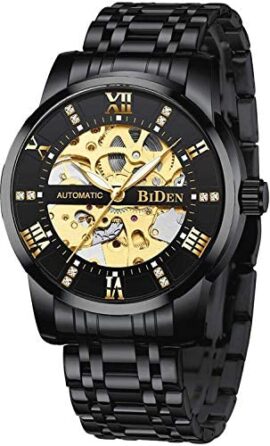 Montre Homme Montre Mécanique Automatique Homme De Etanche Acier Inoxydable Montres Squelette Analogique Lumineuses