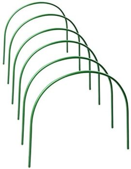 Redsa Lot de 6 arceaux de serre en acier avec revêtement en plastique antirouille pour serre de jardin 120 x 48 x 48 cm Redsa Lot de 6 arceaux de serre en acier avec revêtement en plastique antirouille pour serre de jardin 120 x 48 x 48 cm