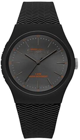 Superdry Hommes Analogique Quartz Montre avec Bracelet en Silicone SYG184EE