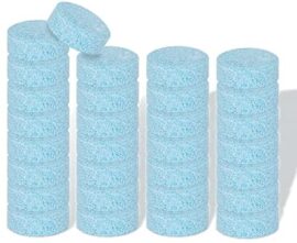 Wemk Lave-Glace, Nettoyant Pare-Brise Voiture Auto - Nettoyage de Verres, Vitres et Carreaux- Solutions d'eau Détergent - Pack DE 30 Pastilles Equivalent à 120 litres