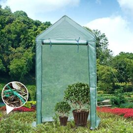 Yorbay Serre de Jardin Tente pour Plantes Fleurs Bâche renforcée en PE 140 g/m² - 100×50×190cm Réutilisable