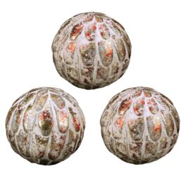 Boules décoratives en grès (lot de 3) Boules décoratives en grès (lot de 3)