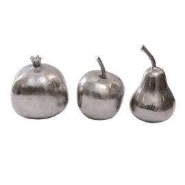 Statues trio de fruit en aluminium Statues trio de fruit en aluminium