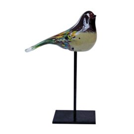 Oiseau en verre sur pied Oiseau en verre sur pied