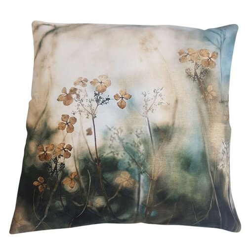 Housse de coussin à fleurs 40x40 cm