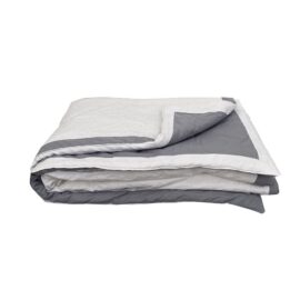 Boutis blanc et gris 130×180 cm Boutis blanc et gris 130×180 cm