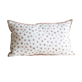 Housse de coussin blanche fleurie 40×65 cm Housse de coussin blanche fleurie 40×65 cm