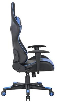 JIASEN Fauteuil de bureau racing au design ergonomique avec dossier haut, accoudoirs, hauteur réglable et soutien lombaire, parfait pour un bureau, une vidéoconférence JIASEN Fauteuil de bureau racing au design ergonomique avec dossier haut, accoudoirs, hauteur réglable et soutien lombaire, parfait pour un bureau, une vidéoconférence 3