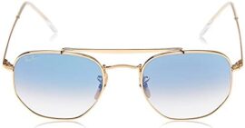 Ray-Ban les lunettes de soleil de maréchal en or bleu dégradé RB3648 001/3F 54 Ray-Ban les lunettes de soleil de maréchal en or bleu dégradé RB3648 001/3F 54 2