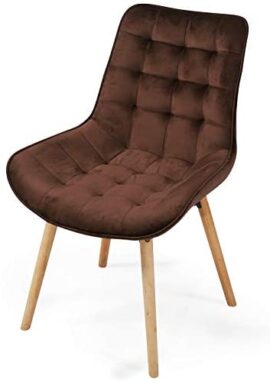 Chaise de Salle à Manger en Velours – Lot de 2, 4, 6, 8, Pieds en Bois Hêtre, Style Rétro, Couleurs au Choix – Chaise Scandinave pour Salon, Chambre, Cuisine, Bureau Chaise de Salle à Manger en Velours – Lot de 2, 4, 6, 8, Pieds en Bois Hêtre, Style Rétro, Couleurs au Choix – Chaise Scandinave pour Salon, Chambre, Cuisine, Bureau 8