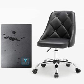 SONGMICS Fauteuil de bureau, Chaise pivotante confortable, Siège ergonomique, réglable en hauteur, charge 120 kg, cadre en acier, revêtement en PU, pour bureau, Noir OBG018B01 SONGMICS Fauteuil de bureau, Chaise pivotante confortable, Siège ergonomique, réglable en hauteur, charge 120 kg, cadre en acier, revêtement en PU, pour bureau, Noir OBG018B01 6