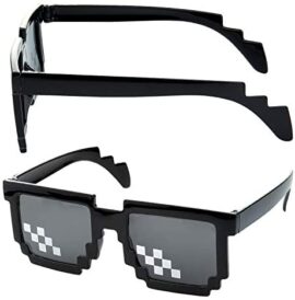 Comius Sharp 3 Pack Lunettes de Soleil Thug Life, MLG Pixelated Lunettes de Soleil, Lunettes de Soleil Hommes Femmes en Verre 8 Bits Pixel Mosaic Props Unisexe Lunettes de Soleil Comius Sharp 3 Pack Lunettes de Soleil Thug Life, MLG Pixelated Lunettes de Soleil, Lunettes de Soleil Hommes Femmes en Verre 8 Bits Pixel Mosaic Props Unisexe Lunettes de Soleil 6