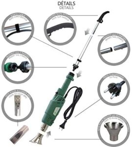 VOUNOT Désherbeur Electrique Pistolet 2000W avec Cordon et 2 Buses Brûleur électrique de mauvaises herbes Allume Charbon Désherbant Brûleur 3 en 1 Pour Jardin Barbecue Bricolage VOUNOT Désherbeur Electrique Pistolet 2000W avec Cordon et 2 Buses Brûleur électrique de mauvaises herbes Allume Charbon Désherbant Brûleur 3 en 1 Pour Jardin Barbecue Bricolage 6