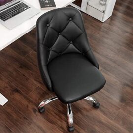 SONGMICS Fauteuil de bureau, Chaise pivotante confortable, Siège ergonomique, réglable en hauteur, charge 120 kg, cadre en acier, revêtement en PU, pour bureau, Noir OBG018B01 SONGMICS Fauteuil de bureau, Chaise pivotante confortable, Siège ergonomique, réglable en hauteur, charge 120 kg, cadre en acier, revêtement en PU, pour bureau, Noir OBG018B01 9