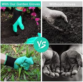 4 paires de gants de jardinage avec griffes imperméables et respirants pour creuser, planter, désherber, protéger les ongles et les doigts, meilleur cadeau de jardinage pour homme et femme 4 paires de gants de jardinage avec griffes imperméables et respirants pour creuser, planter, désherber, protéger les ongles et les doigts, meilleur cadeau de jardinage pour homme et femme 7