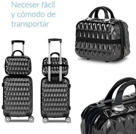 NEWTECK – Jeu de valises à 4 Roues Prisma 2 pièces (55/65cm) + Trousse. ABS + Polycarbonate, Fermeture TSA intégrée et Pratique intérieur. Set de valises de Voyage rigides, résistantes et légères NEWTECK – Jeu de valises à 4 Roues Prisma 2 pièces (55/65cm) + Trousse. ABS + Polycarbonate, Fermeture TSA intégrée et Pratique intérieur. Set de valises de Voyage rigides, résistantes et légères 5