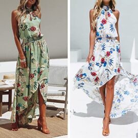 chuangminghangqi Femmes Fleurs Robe de soirée Longue Robe de Plage d’été sans Manches Bandeaux Imprimee Party Soirée Cérémonie chuangminghangqi Femmes Fleurs Robe de soirée Longue Robe de Plage d’été sans Manches Bandeaux Imprimee Party Soirée Cérémonie 5