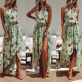 chuangminghangqi Femmes Fleurs Robe de soirée Longue Robe de Plage d’été sans Manches Bandeaux Imprimee Party Soirée Cérémonie chuangminghangqi Femmes Fleurs Robe de soirée Longue Robe de Plage d’été sans Manches Bandeaux Imprimee Party Soirée Cérémonie 4