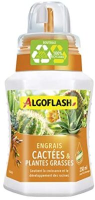 ALGOFLASH Engrais Cactées et Plantes Grasses, Bouchon Doseur Inclus, 250 ml, ALITC250