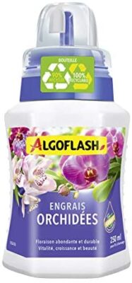 ALGOFLASH Engrais Orchidées, Bouchon Doseur Inclus, 250 ml, ALIORC250