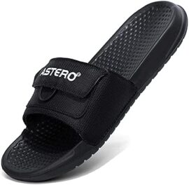 ASTERO Claquette Hommes Chaussures de Plage Piscine Sandales Antidérapant Tong Été Shower Chaussons Taille 41-46 ASTERO Claquette Hommes Chaussures de Plage Piscine Sandales Antidérapant Tong Été Shower Chaussons Taille 41-46