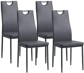 Albatros Salerno, Lot de 4 Chaises de Salle à Manger, Gris, SGS Tested Albatros Salerno, Lot de 4 Chaises de Salle à Manger, Gris, SGS Tested