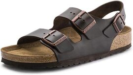 Birkenstock Sandales Milano SFB Cuir Testa Di Moro, Homme