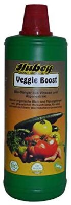 Hubey Veggie Boost - Bouteille de 1 l - Vinasse d'algues - Bio - Engrais liquide - Engrais naturel biologique