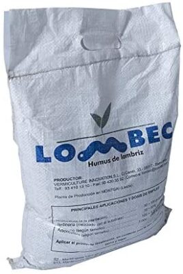 LOMBEC Humus de vers de Terre, Sac de 4 kg (6 L). Engrais Organique, Vermicompost 100% Naturel. Engrais écologique adapté à Toutes Les cultives. Idéal pour Les Jardins urbains