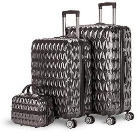 NEWTECK – Jeu de valises à 4 Roues Prisma 2 pièces (55/65cm) + Trousse. ABS + Polycarbonate, Fermeture TSA intégrée et Pratique intérieur. Set de valises de Voyage rigides, résistantes et légères NEWTECK – Jeu de valises à 4 Roues Prisma 2 pièces (55/65cm) + Trousse. ABS + Polycarbonate, Fermeture TSA intégrée et Pratique intérieur. Set de valises de Voyage rigides, résistantes et légères