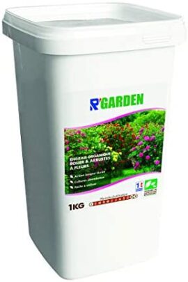 R’Garden | Engrais Organique Rosier et Arbustes à Fleurs | Engrais Ecologique | Fertilisant Naturel | Nourrit en Profondeur | Facile d’Utilisation | 3KG