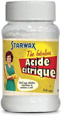 STARWAX FABULOUS Acide Citrique - 400g - Idéal pour Détartrer les Bouilloires et Cafetières