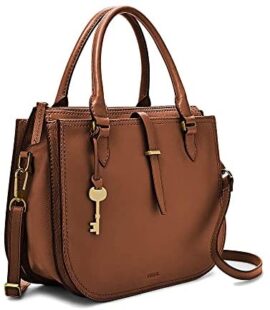 Sac en cuir Fossil Ryder Satchel pour femmes 30,5 cm L x 15,2 cm L x 25,4 cm H