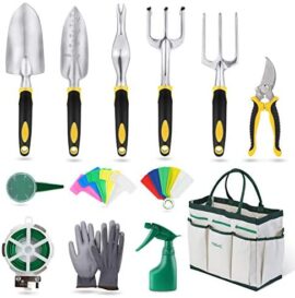 Yissvic 12 Pièces Outils de Jardinage Sac de Rangement Outils de Jardin Arrosoir Gants de Jardinage Cadeau Les Personnes âgées Yissvic 12 Pièces Outils de Jardinage Sac de Rangement Outils de Jardin Arrosoir Gants de Jardinage Cadeau Les Personnes âgées