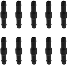 10pcs Connecteur de Tuyau de Lave-Glace 2 Voies l- Type Adaptateur de Tuyau d'essuie-Glace Kit de Remplacement Raccords de Tuyauterie de Fluide Adaptés à Plupart des Voitures Noir