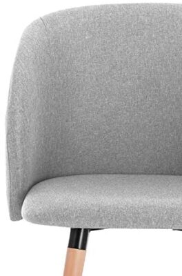 WOLTU 1x Chaise de Salle à Manger Chaise de Repas en Lin Fauteuil de Cuisine, Gris Clair, BH120hgr-1 WOLTU 1x Chaise de Salle à Manger Chaise de Repas en Lin Fauteuil de Cuisine, Gris Clair, BH120hgr-1 7