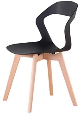 Herbalady Lot de 4/6 chaises, design simple avec dossier ouvert – pour la salle à manger, le salon, la chambre – 2 styles et plusieurs couleurs disponibles (Noir, 4) Herbalady Lot de 4/6 chaises, design simple avec dossier ouvert – pour la salle à manger, le salon, la chambre – 2 styles et plusieurs couleurs disponibles (Noir, 4) 3