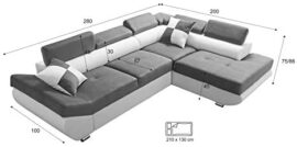 Robin Saturn Canapé d’angle avec Une Fonction de Couchage, Un Canapé-lit avec Une Caisse pour la Literie, Un Canapé d’angle en L Indépendant, Reversible Droit ou Gauche, Différentes Couleurs Robin Saturn Canapé d’angle avec Une Fonction de Couchage, Un Canapé-lit avec Une Caisse pour la Literie, Un Canapé d’angle en L Indépendant, Reversible Droit ou Gauche, Différentes Couleurs 4