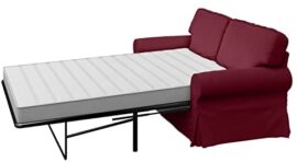 Slipcover Le Ektorp Canapé-lit Deux Places de Remplacement de Couverture est Fait sur Mesure pour IKEA Ektorp 2 Places Sleeper Seulement, Un Causeuse Remplacement de la qualité Vin Rouge Coton Slipcover Le Ektorp Canapé-lit Deux Places de Remplacement de Couverture est Fait sur Mesure pour IKEA Ektorp 2 Places Sleeper Seulement, Un Causeuse Remplacement de la qualité Vin Rouge Coton 4